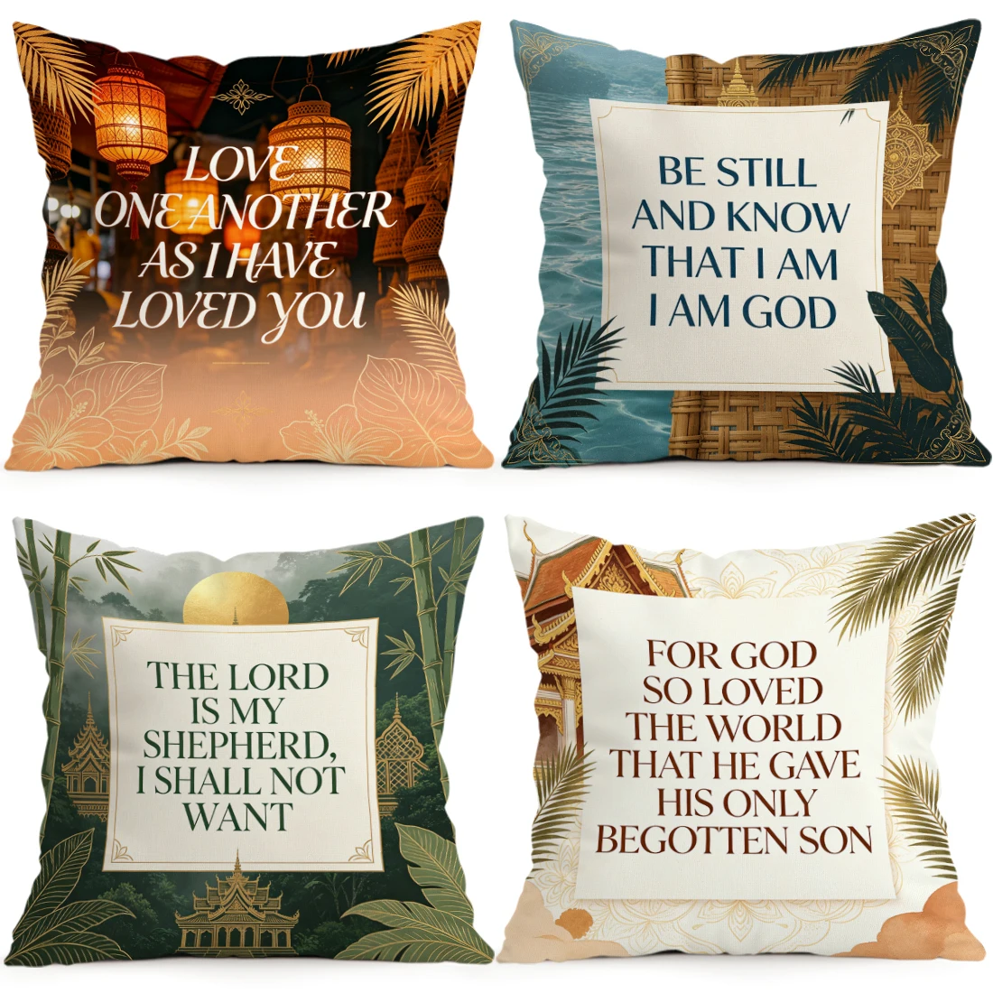 The Bible Pillowcase Printed Polyester 40/45/50cm Throw Pillowcover Decorative Sofa Cushion Pillowslip Home Decor