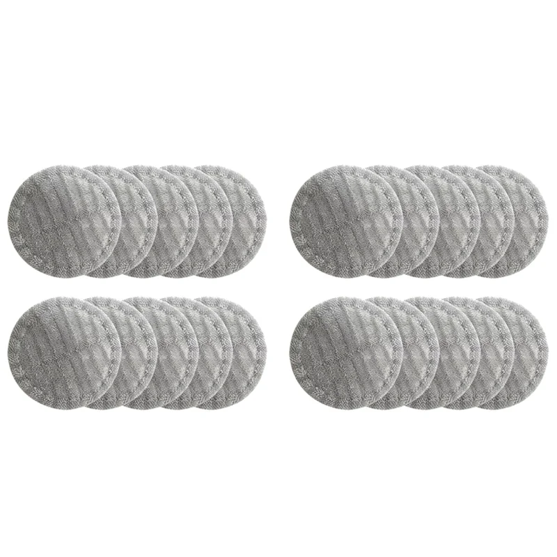 AB43-20枚入り マイクロファイバーモップクロス Dyson V7 V8 V10 V11 ウェットドライ電動モップヘッドブラシ モップパッド 掃除機部品