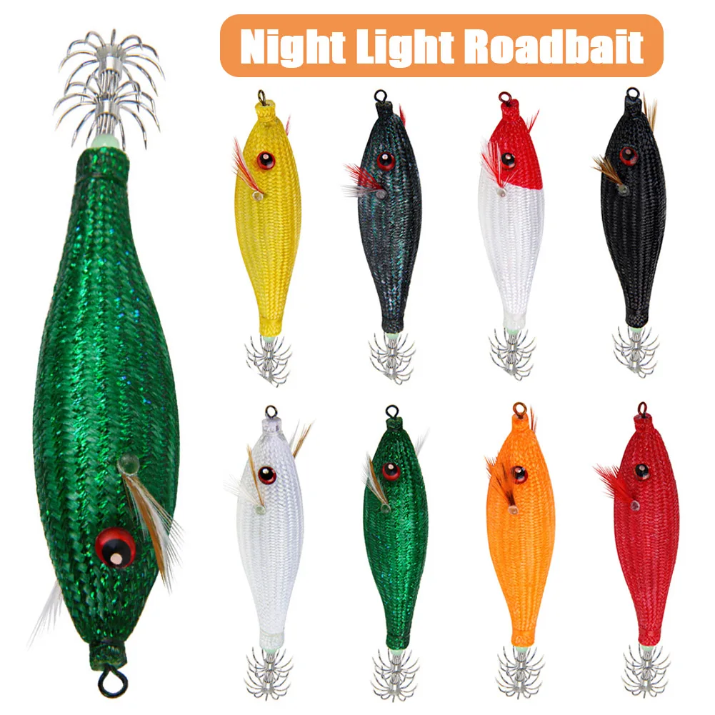 Braid floating squid lure Luminous squid Jig Artificial bait For Webfoot Octopus Cuttlefish sea fishing lures