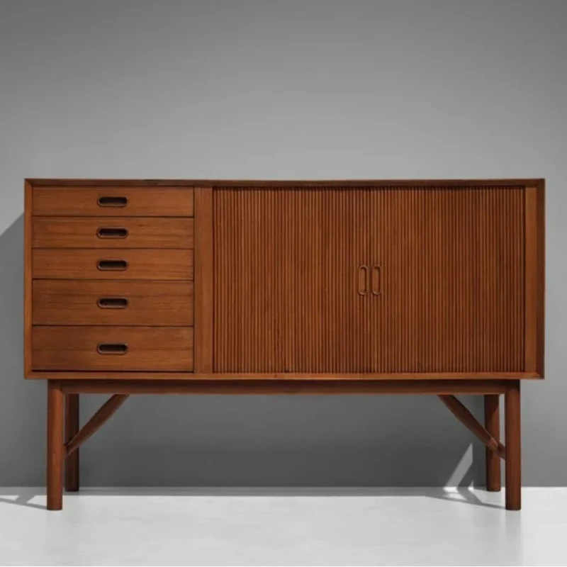 AP Medieval dining side cabinet Nordic design Cherry wood TV cabinet Solid wood side cabinet