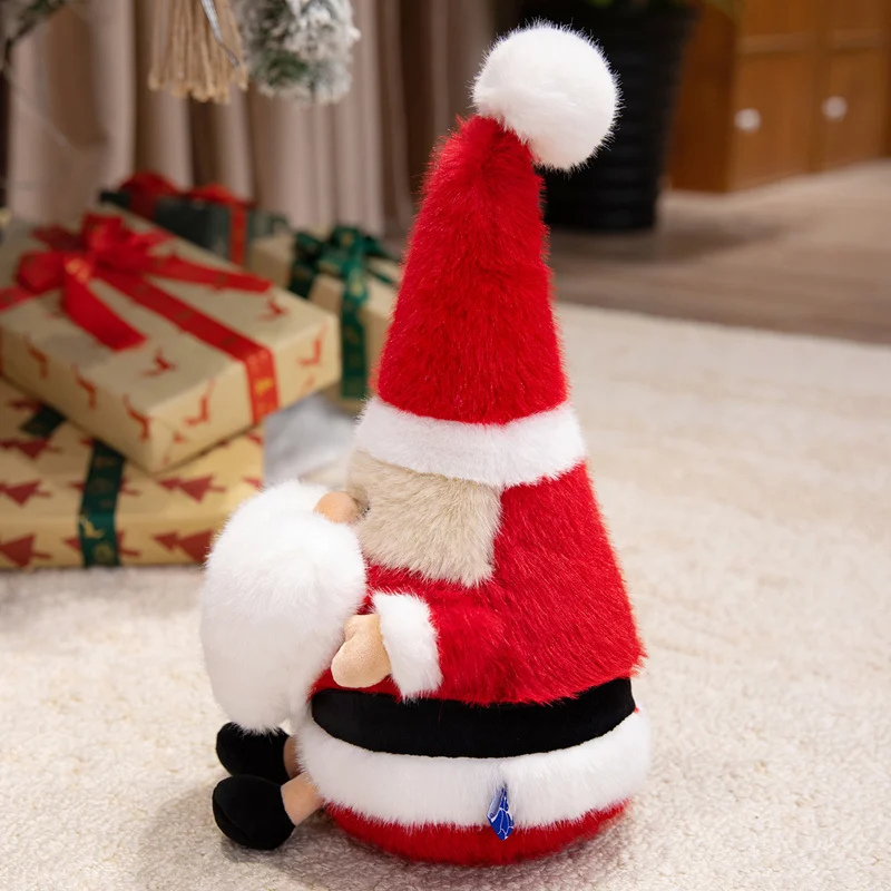 38cm Scandinavian Style Santa Claus Plush Toy Stuffed Soft Father Christmas Doll Christmas Tree Home Decor Kid Xmas Gift