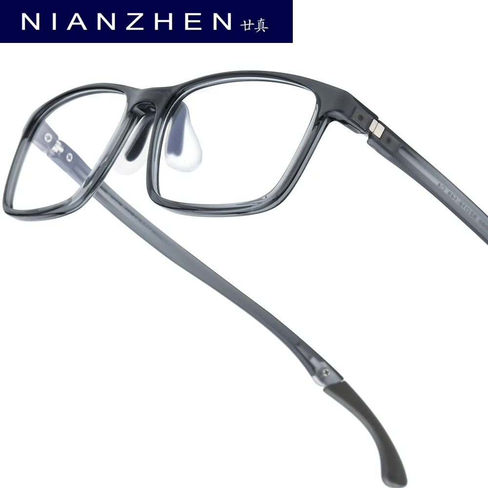 

NIANZHEN TR90 Children Eyeglass Frames Square Glasses Ultralight Kids Eyewear Youth Sports Anti Slip Adjustable Spectacles 60080