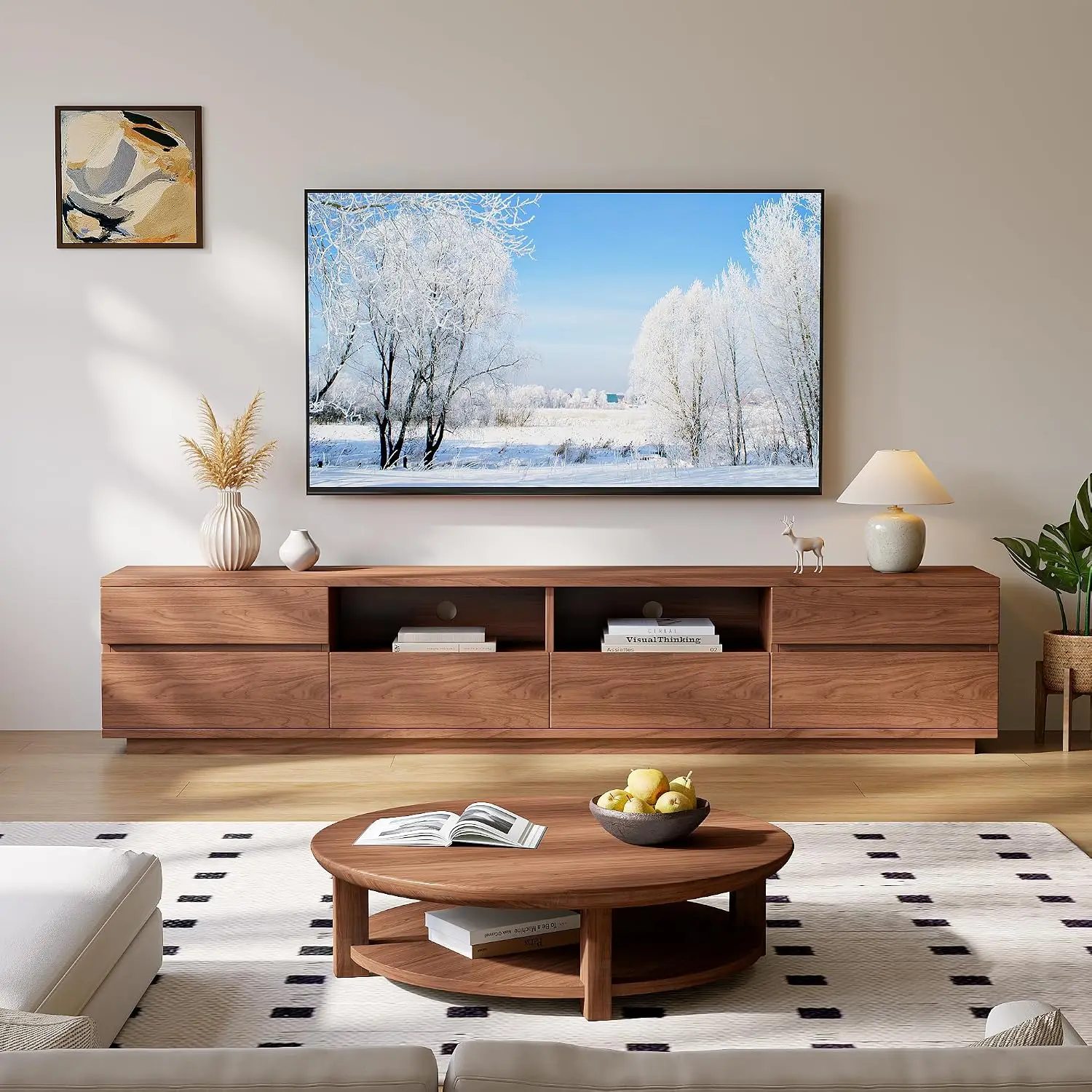 Walnut TV Stand 78.7