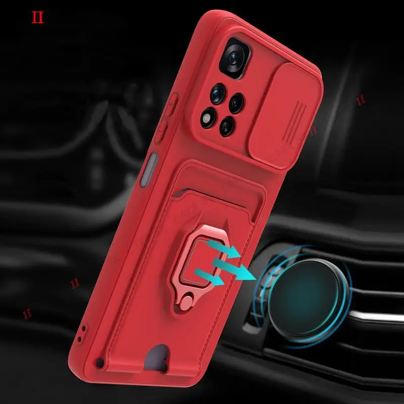 POCO X5 Case Crossbody Necklace Lanyard Slide Lens Case for Xiaomi 11T Pro 11 Lite POXO X5 M4 X4 Pro 5G M5 S Stand Holder Cover