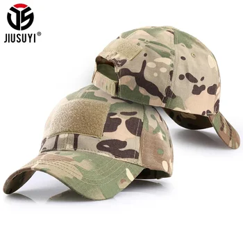 위장 전술 야구 모자 메쉬 통기성 트럭 모자 Airsoft 스포츠 사냥 캠핑 조정 가능한 Snapback 태양 방지 모자