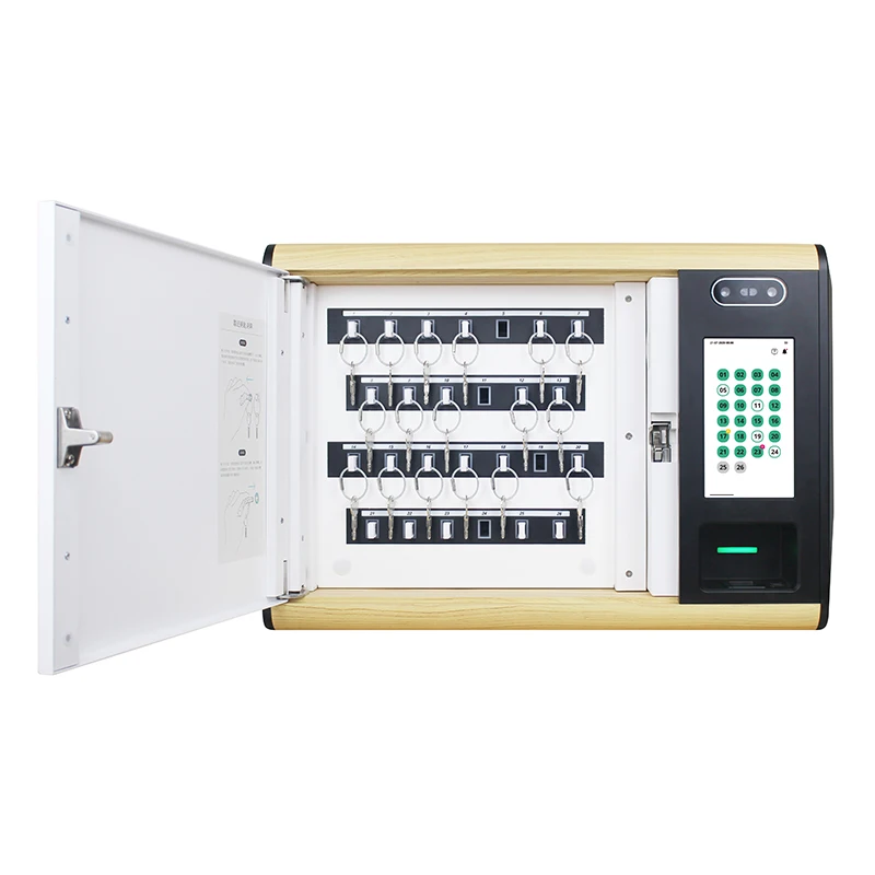 Smart Electronic Key Locker WiFi Networked Steel Door Cloud Data Storage Option For Smart Key Management System