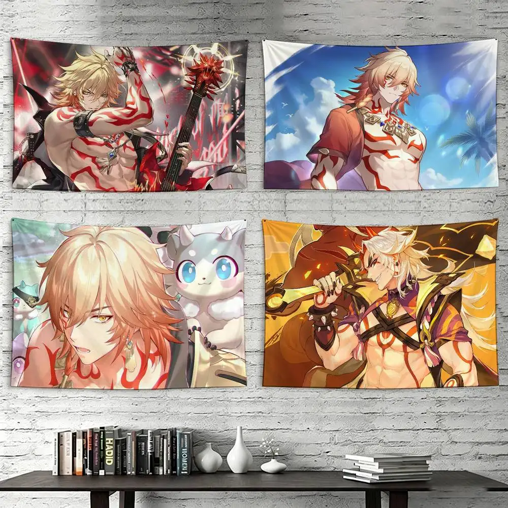 Honkai Star Rail Mydei Flags Suitable For Party Club Outdoor Interior Wall Decoration Banner Fans Gift