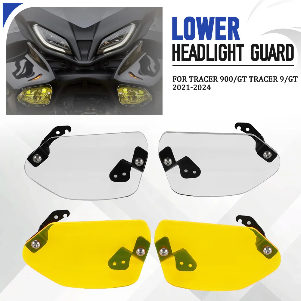 

For Yamaha Tracer 900/GT Tracer 9/GT 2021-2022-2023-2024 Motorcycle Lower Headlight Guard Auxiliary Fog Light Protection Gurad