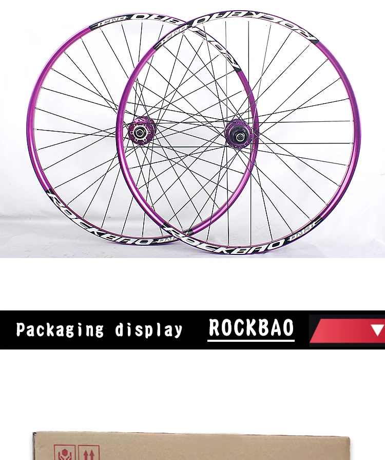 ROCKBAO Mountainbike-Laufradsatz, 26 27,5 Zoll, Scheibenbremse, Aluminiumlegierung, 4 Lager, 7–12 Gänge, 29er QR/Steckachse, AM MTB-Fahrrad – Detail 19