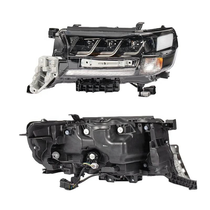 

MAICTOP Car New Model Three Lens Led Headlight for Land Cruiser 200 LC200 FJ200 2016-2021 Headlamp Front Head Light
