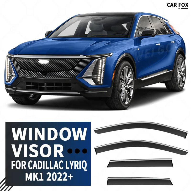 

For CADILLAC Lyriq 2022+ Car Window Visor Awning Shelters Windshield Side Window Rain Sun Shade Auto Accessories