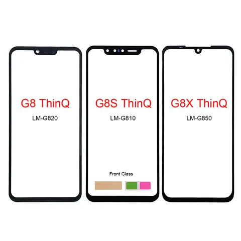 전면 유리 터치 스크린 패널, 교체 부품, LG G8 G8S G8X ThinQ,G810 G850 G820
