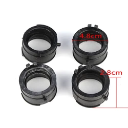 4Pcs Motorcycle Carburetor Intake Manifold Joint Boot for Honda CBR600F CBR 600F Hurricane 1987 1988 1999 1990