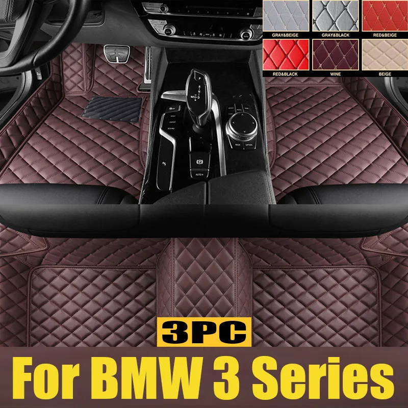 

Car Floor Mats For BMW 3 Series GT Gran Turismo F34 2013~2018 Protective Pad Mat Luxury Leather Rug Carpets Set Car trunk mat