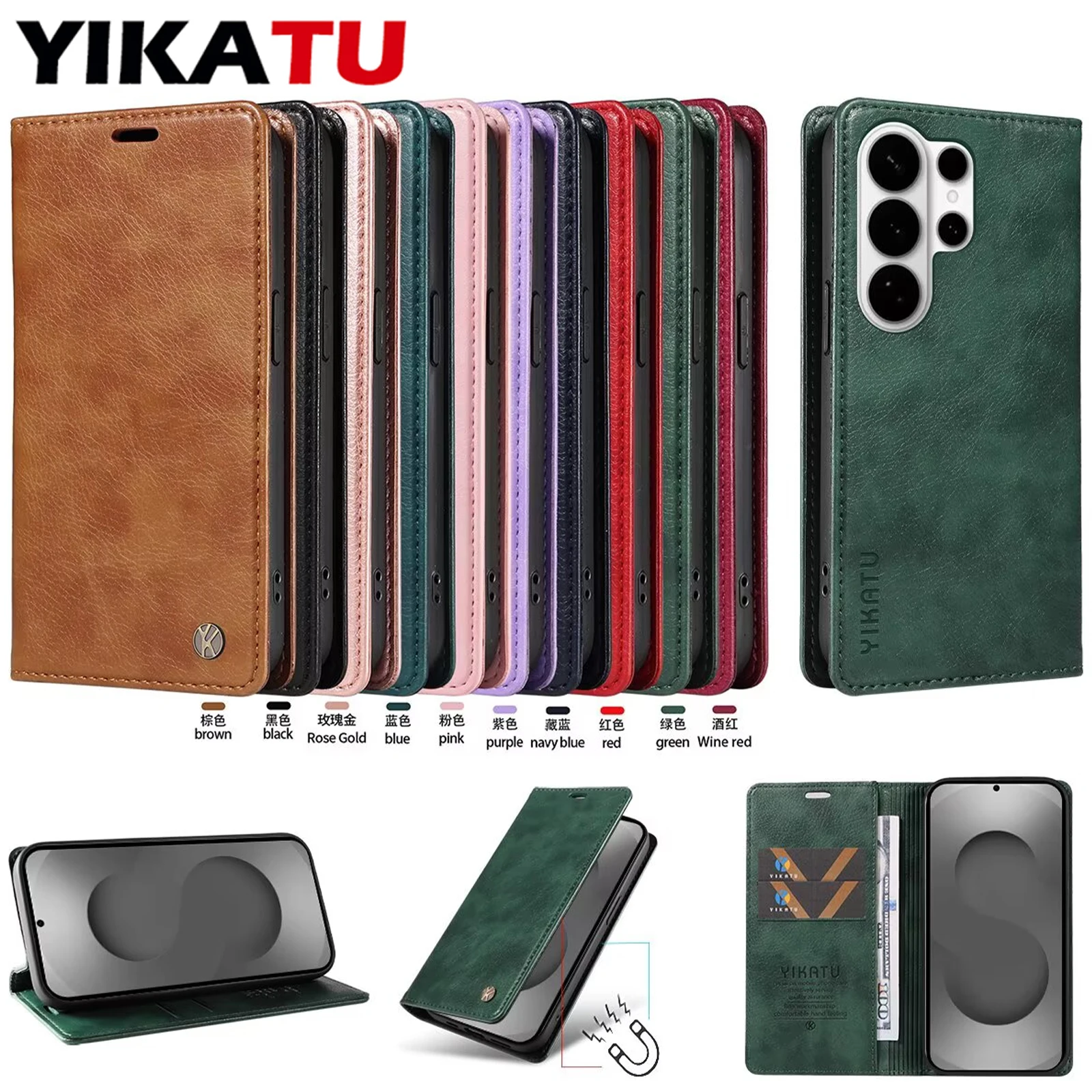 

Wallet Phone Case For Samsung Galaxy A35 A34 A33 A32 A31 A30S A30 A26 A25 A24 A23S A23E A23 A22S A22 A21S A21 A20S A20 Coque