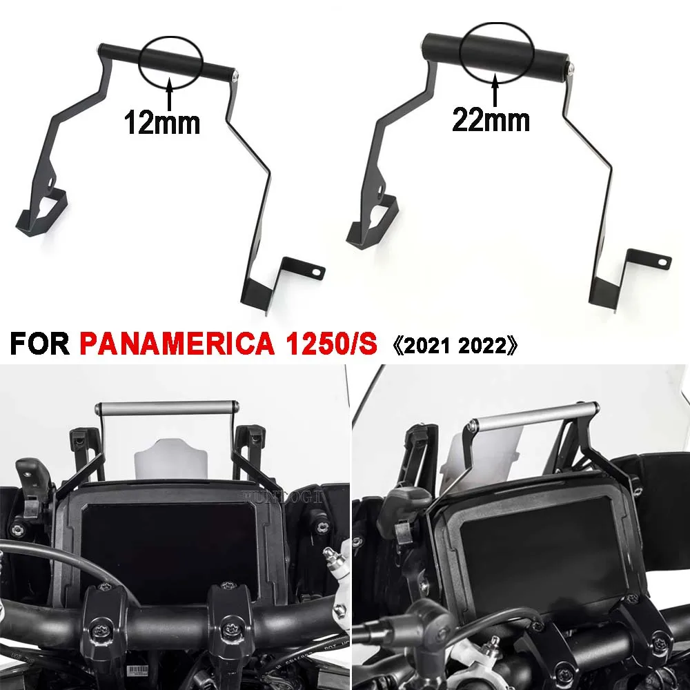 

Motorcycle Windshield Stand GPS Mounting Bracket Mobile GPS Navigation Plate Bracket For PAN AMERICA 1250 S PA1250 S 2021 2022