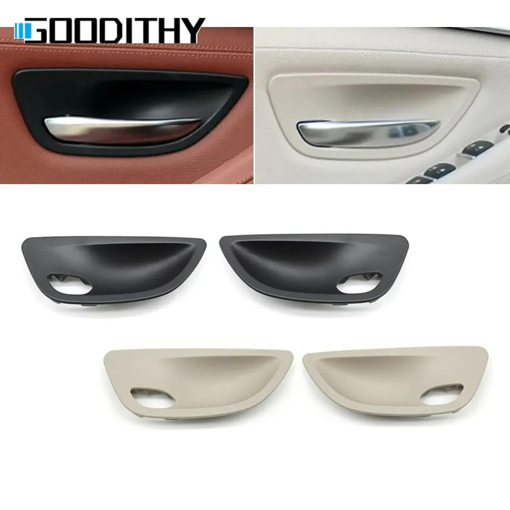 2PCS/4PCS Interior Left Right Door Opening Handle Bowl Cover Panel Trim For BMW 5 Series F10 F11 2010 2011 2012 2013 2014 2015