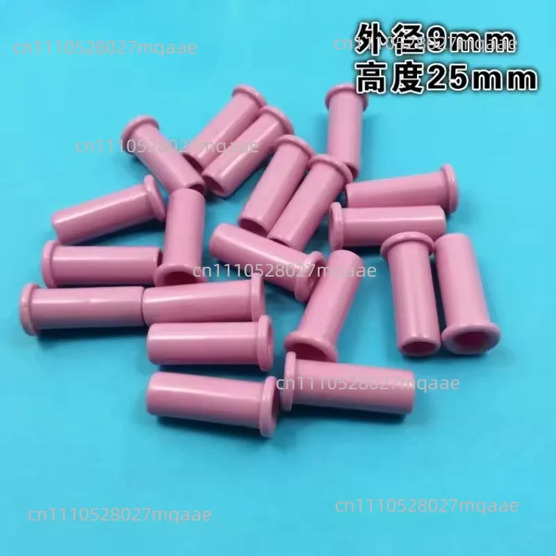 Suitable for20PCS Alumina Ceramic Guide Wire with9 * 25threaded Ceramic Tube Outer Diameter 9, Length25, Hole 6.5,wear-resistant
