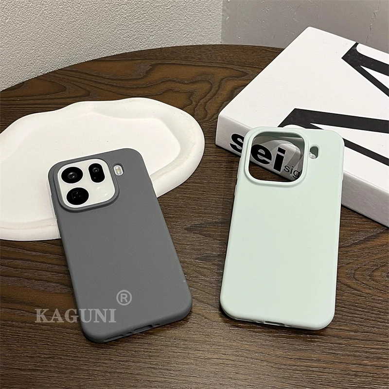 حافظة لهاتف اوبو فايند X9 برو فاخرة من السيليكون الناعم السائل ملمس مريح مدمج في غطاء خلفي متدفق لمصد Find X 9 X9Pro 5G #2