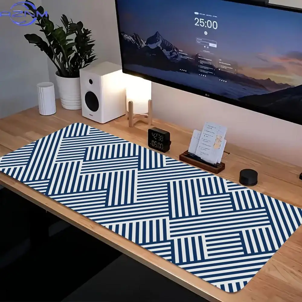 Striped Style Mouse Pad XL Computer Accessories Office Game Table Mats Rubber Anti-slip Gaming Keyboard Mousepads XXL Desk Pads