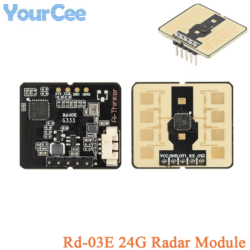 Rd-03E 24GHZ Radar Sensor Human Body Movement Precision Ranging Positioning Gesture Recognition Rd-03 Rd-03D Radar Sensor Rd-kit