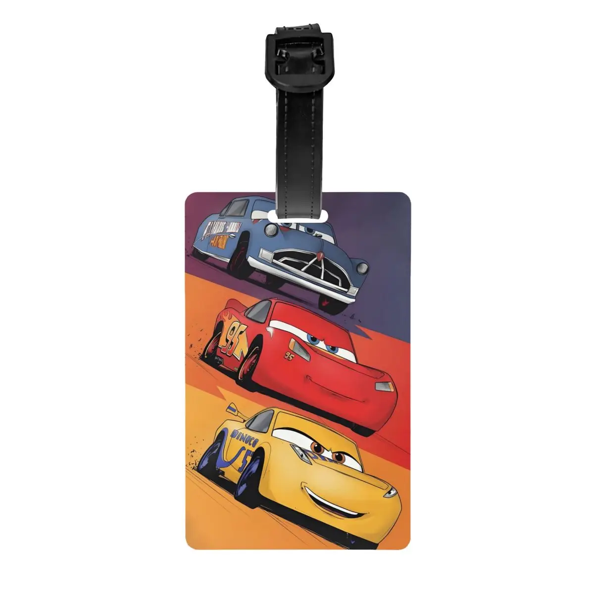 

Изготовленная на заказ багажная бирка Lightning McQueen с именной карточкой, спортивная гоночная машина, конфиденциальная обложка, идентификационная этикетка для дорожной сумки, чемодана