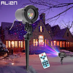 ALIEN A Distanza di RGB Statica Star Dots Laser Proiettore di Luce del Giardino Esterno Impermeabile Di Natale Albero di Natale di Festa di Illuminazione Doccia