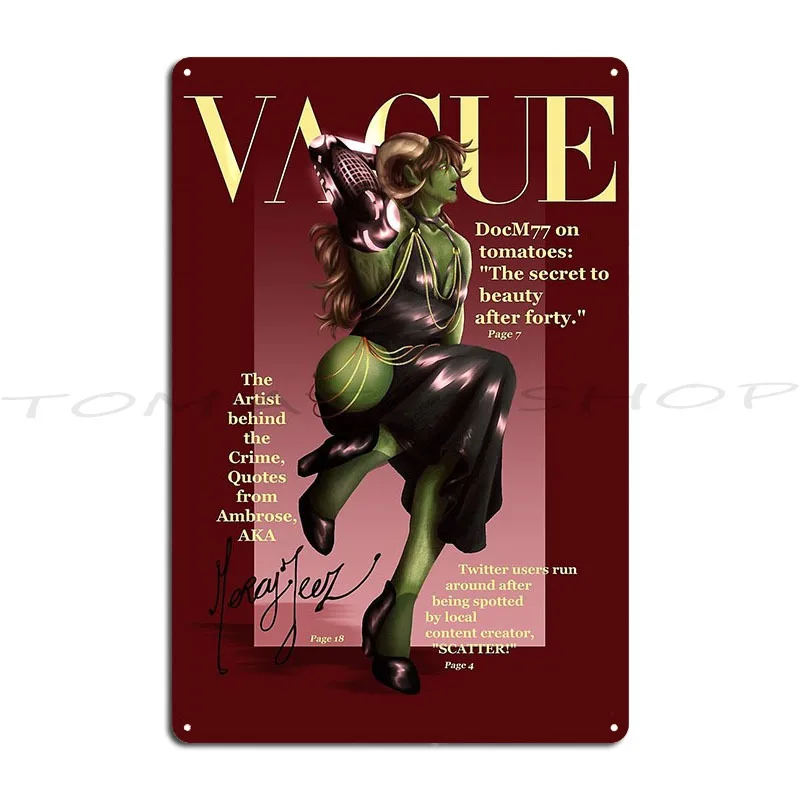 Ilsa The Wicked Warden Metal Plaque Poster Wall Cave Garage Painting Garage Decoration Customized  Tin Sign Poster