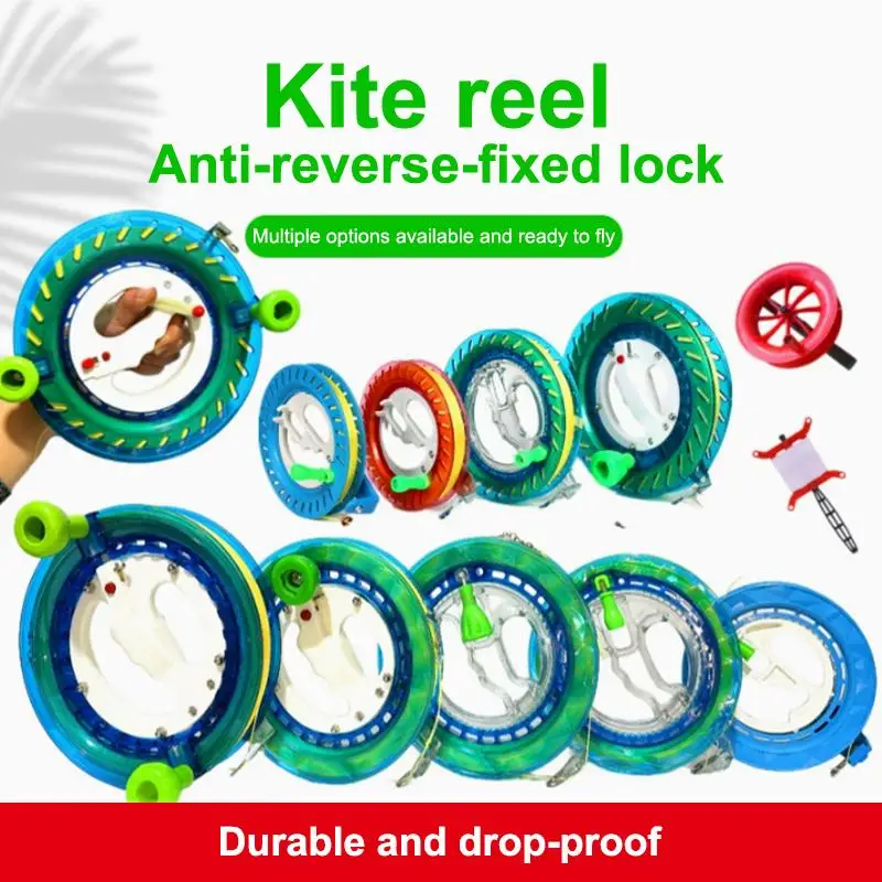 Kite Reel Winding Machine Fire Wheel Handle Tool High Speed String Winder for Outdoor Playground Activity