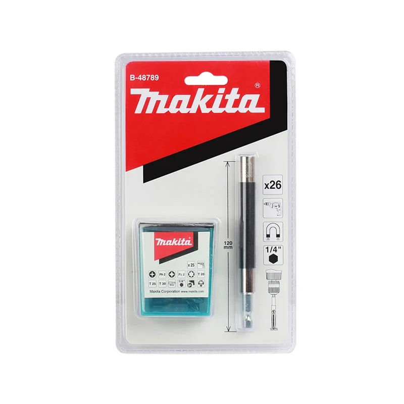 Imagem -05 - Makita tipo de Impacto Bit Caixa de Soquete Hexagonal Série Chave Hexagonal Chave de Fenda Catraca Magnética Ferramenta Peças Reposição Série