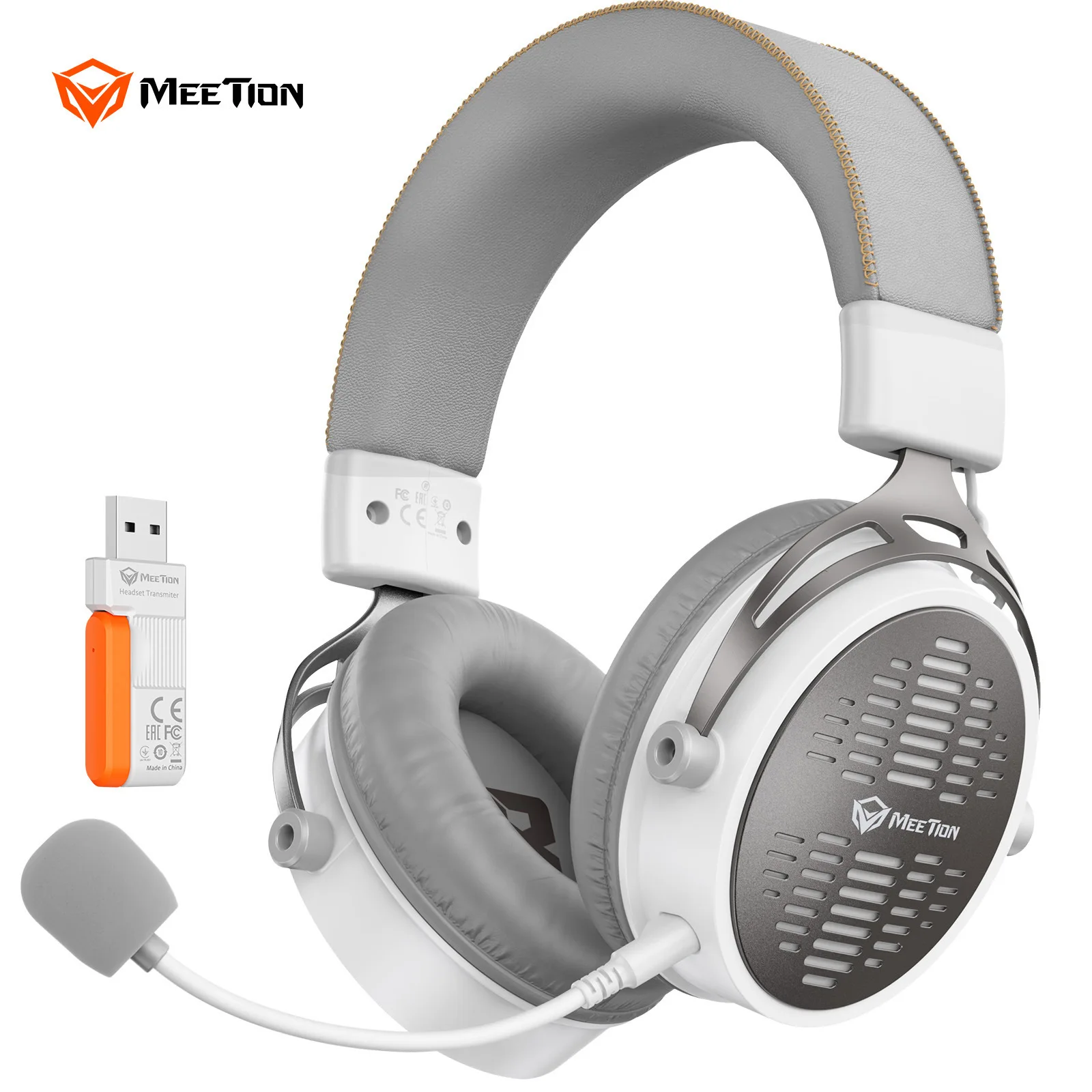 Легкая трехмодельная беспроводная игровая гарнитура с микрофоном, 40 часов, сверхдлительный срок службы батареи Meetion Mishen Bth013