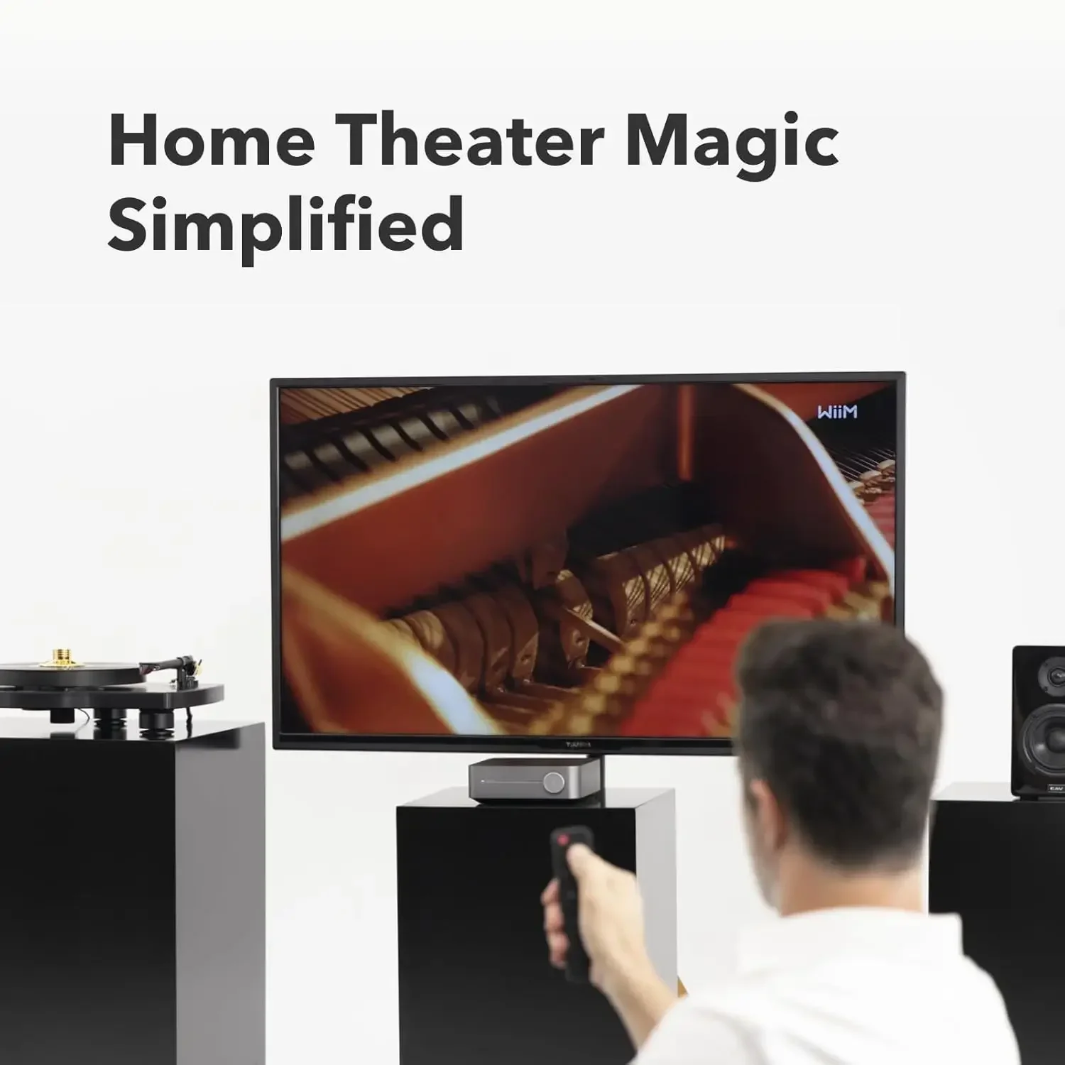 Multiroom Streaming Amplifier | Compatible with Chromecast, Alexa | HDMI, Voice Control | Stream from Spotify, Amazon