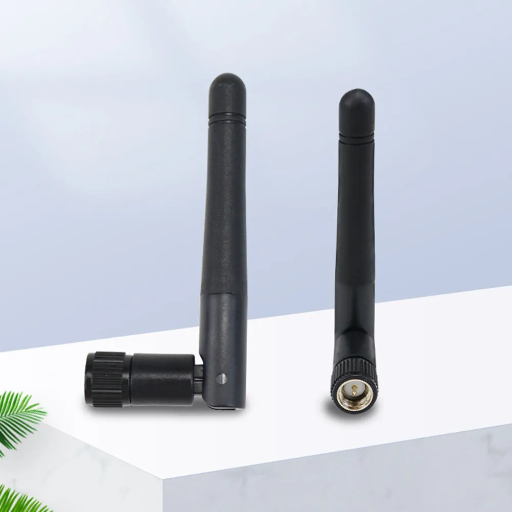 2Pcs Wireless Module Receiver WiFi Router Antenna Foldable Durable Indoor WiFi Signal Booster Replacement Antenna for Home