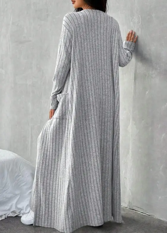2026 autumn and winter new women's clothing lazy style fashion set, fashionable and casual home knitting three piece set
