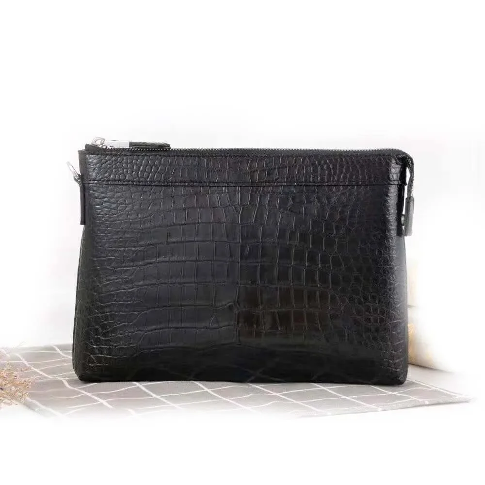 xinepiju new arrival men clutch bag men crocodile leather bag for male