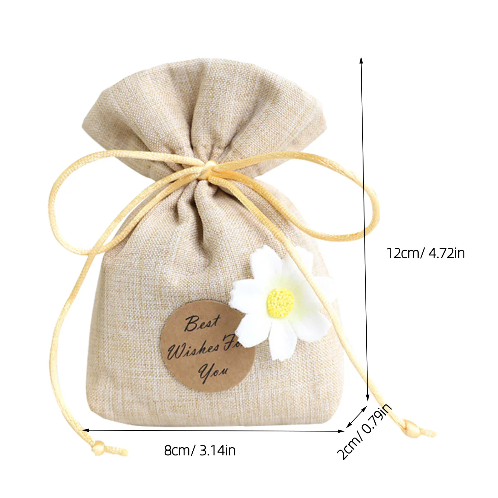 6Pcs Reusable Empty Lavender Sachet Bags Fragrance Pouches Wardrobe Car Hanging Scented Bag Moth Repellent Lavender