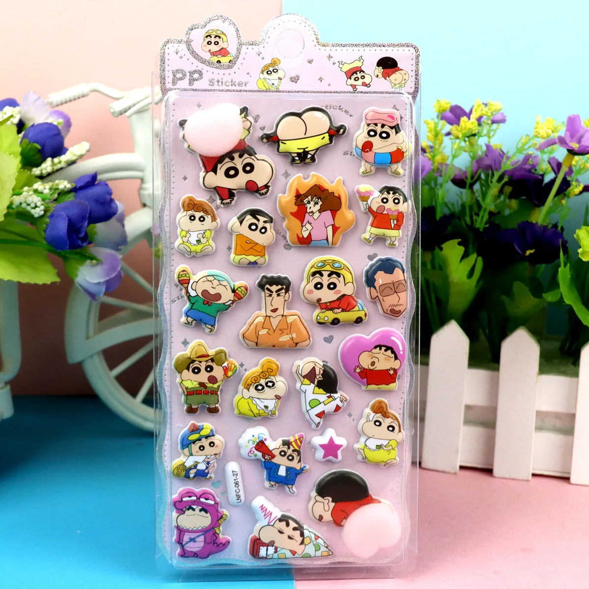 สติกเกอร์นูน 3 มิติ ลายชินจัง น่ารัก สไตล์ใหม่ 4 แบบ  นุ่ม บีบได้  คลายเครียด  ตกแต่งเคสมือถือ แล็ปท็อป  น่ารัก  งาน DIY