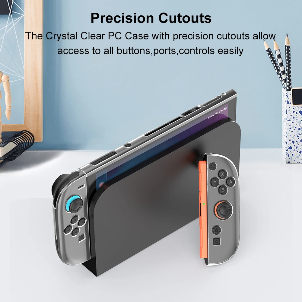 للتبديل 2 سبليت غطاء حافظة شفافة واقية المضادة للخدش PC هارد شل الجلد غطاء حافظة ملحقات وحدة التحكم الألعاب #1