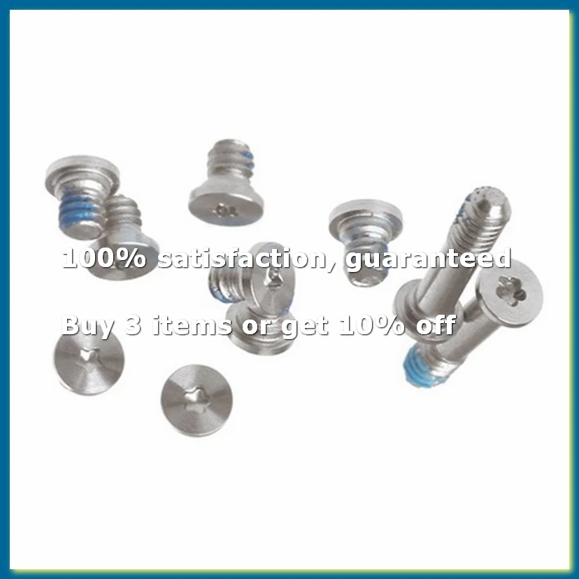 10Sets/Lot Bottom Screws Screw for 11Inch 13Inch A1369 A1370 A1465 A1466 Bottom Case Screws-DTB1