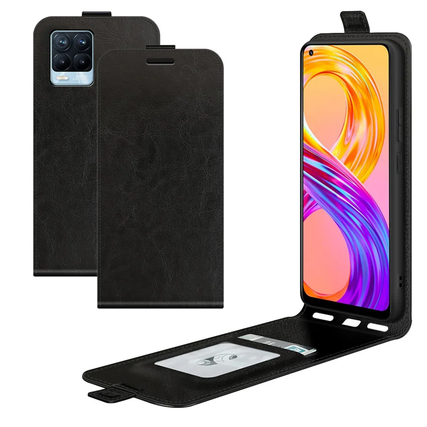 For OPPO Realme 8 Case Flip Leather Cases For OPPO Realme 8 Realme 8 Pro High Quality Vertical Wallet Leather Case