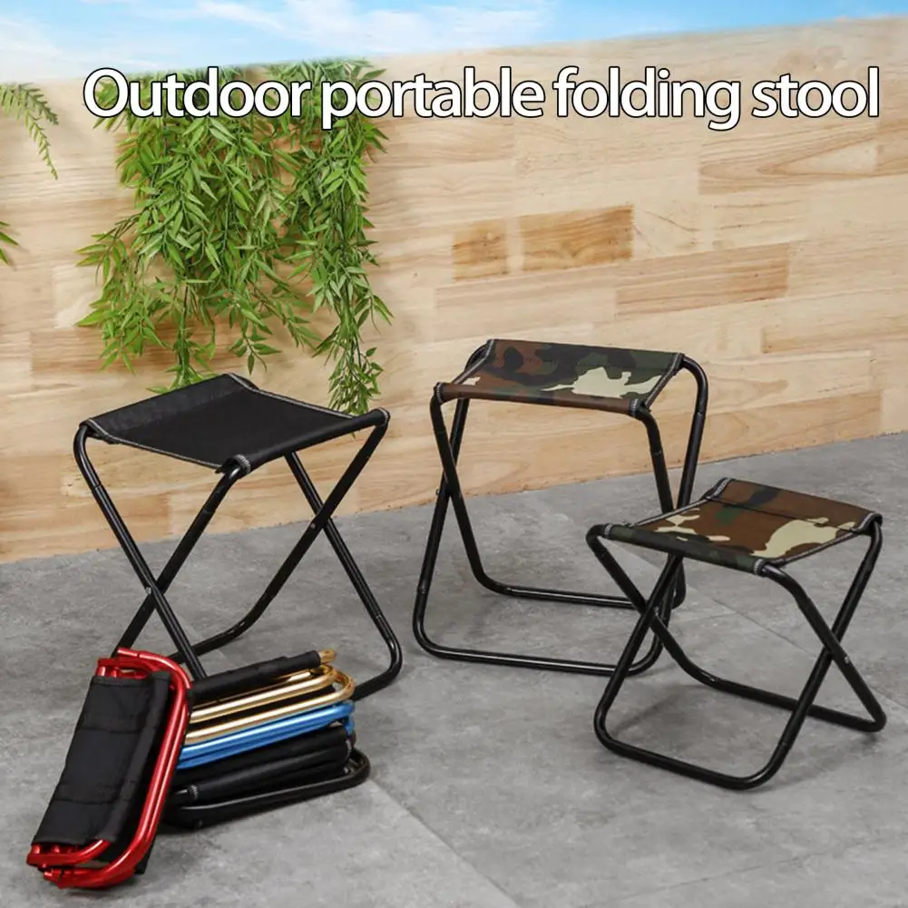 

Travel Stool 1 Set Wear-resistant Dirt Resistant Space Saving Fishing Hiking Picnic Stool Camping Supply