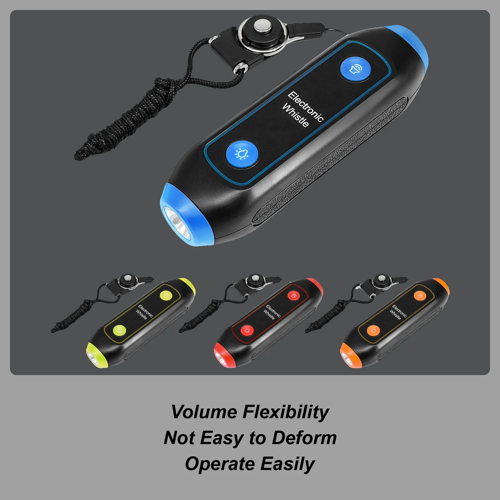 

Electronic Whistle with LED Light High Volume Safety Whistle for Referees & Camping, Portable Whistle for Sports Teachers