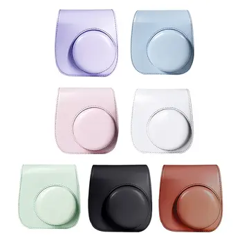 復古相機套 拍立得相機保護套 PU皮革防刮配件 適用於富士Instax Mini 12/11/9/8 8 最佳銷售 instax mini 8 相機包 - №2