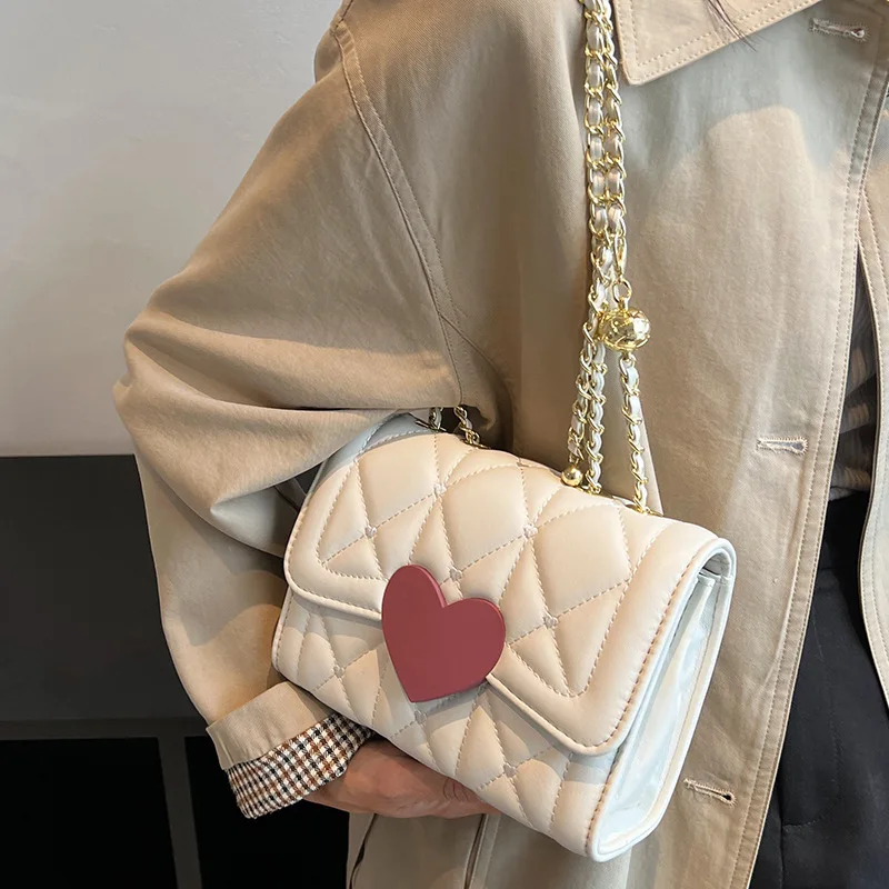 

2025 hot stylefashiontrendy crossbody bag niche style design easiest for match shoulder quilted chain bag