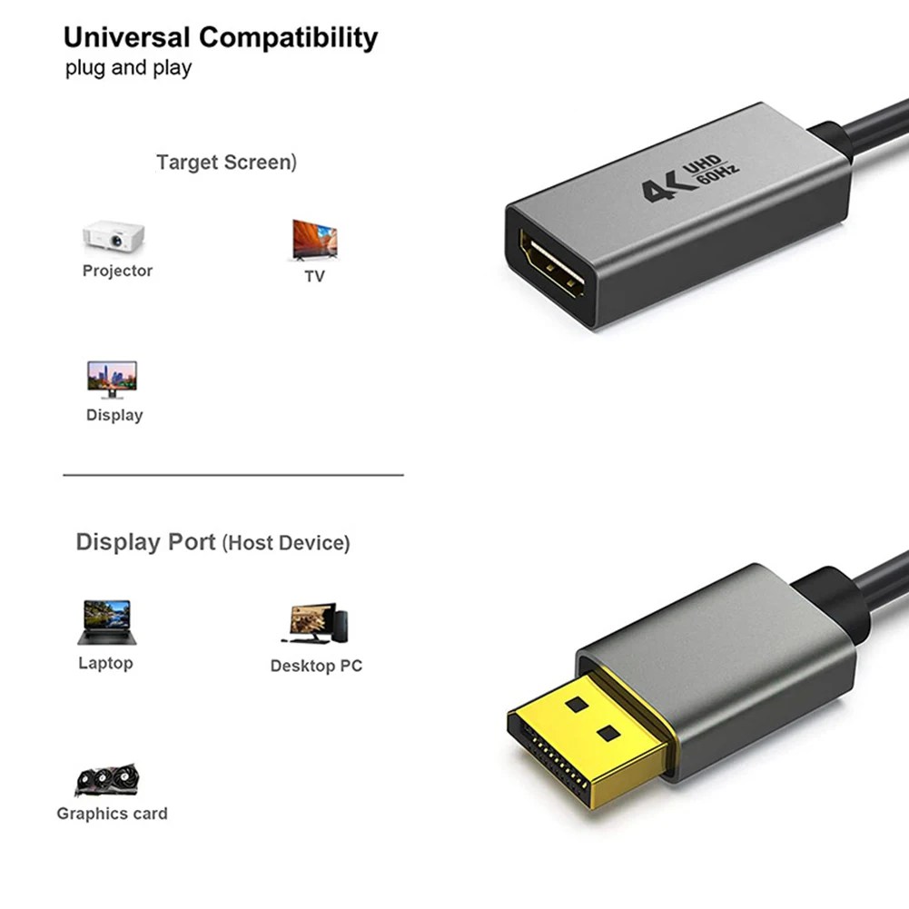 

Настоятельно рекомендуется. Порт дисплея 4K к адаптеру, совместимого с HDMI,