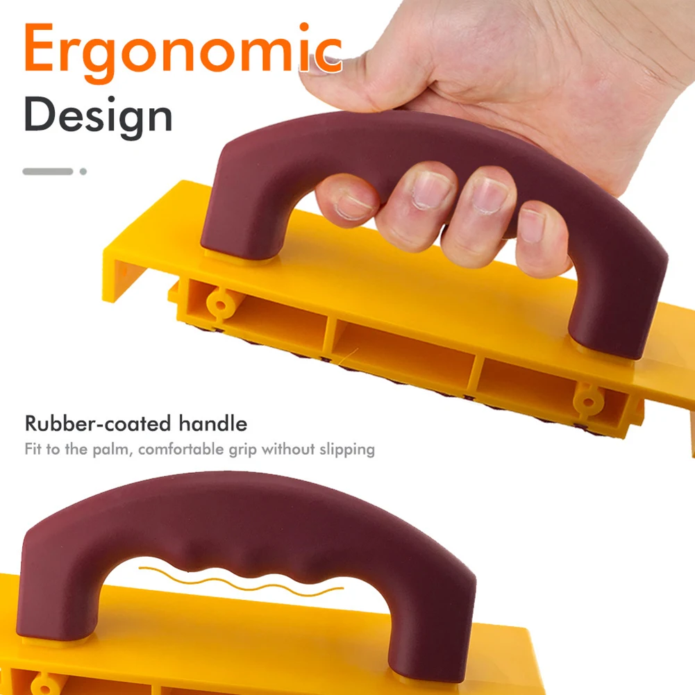 Maniglia ergonomica di sicurezza per la lavorazione del legno, impugnatura comoda e strumento professionale per lucidatura del legno antiscivolo