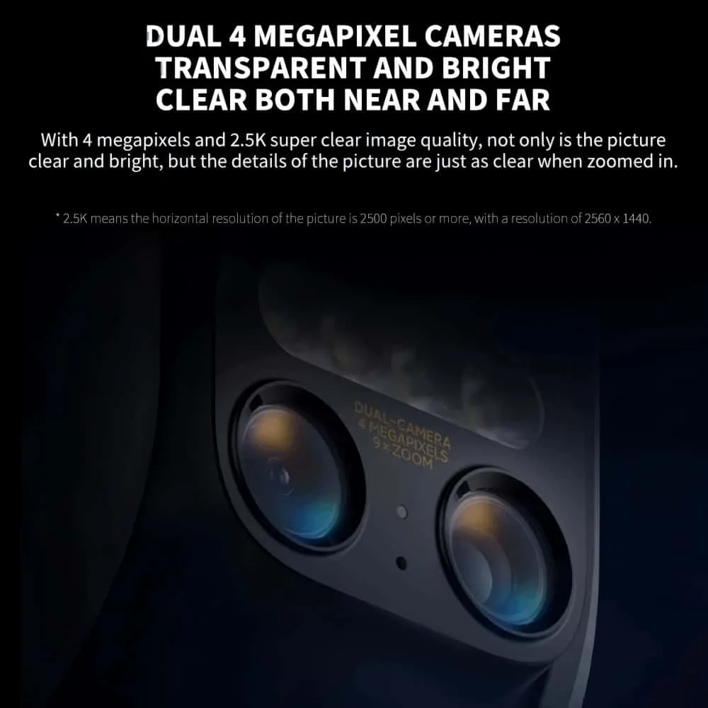 Xiaomi CW700S 실외 보안 카메라 2.5K 9X 줌 IP66 AI 인간 차량 감지 컬러 야간 투시경 WiFi 클라우드 중국어 버전