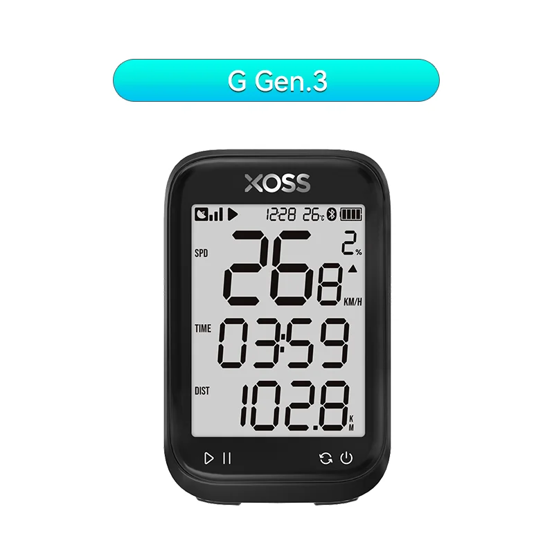 XOSS G3/G3+ GPS Bike Computer G/G+ Gen.3 Power Meter Cadence Speed