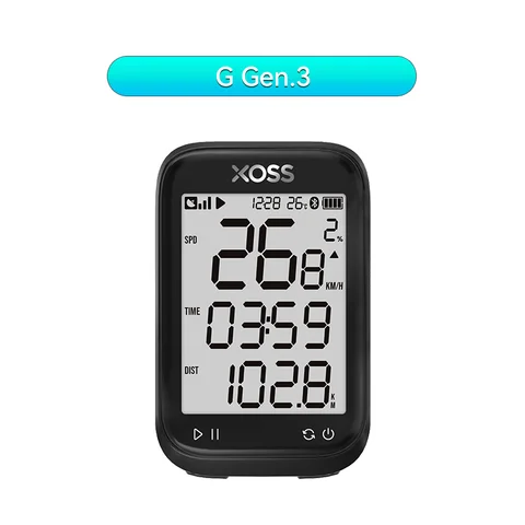 Велокомпьютер XOSS G3/G3+ GPS с Bluetooth и поддержкой Strava — фото товара