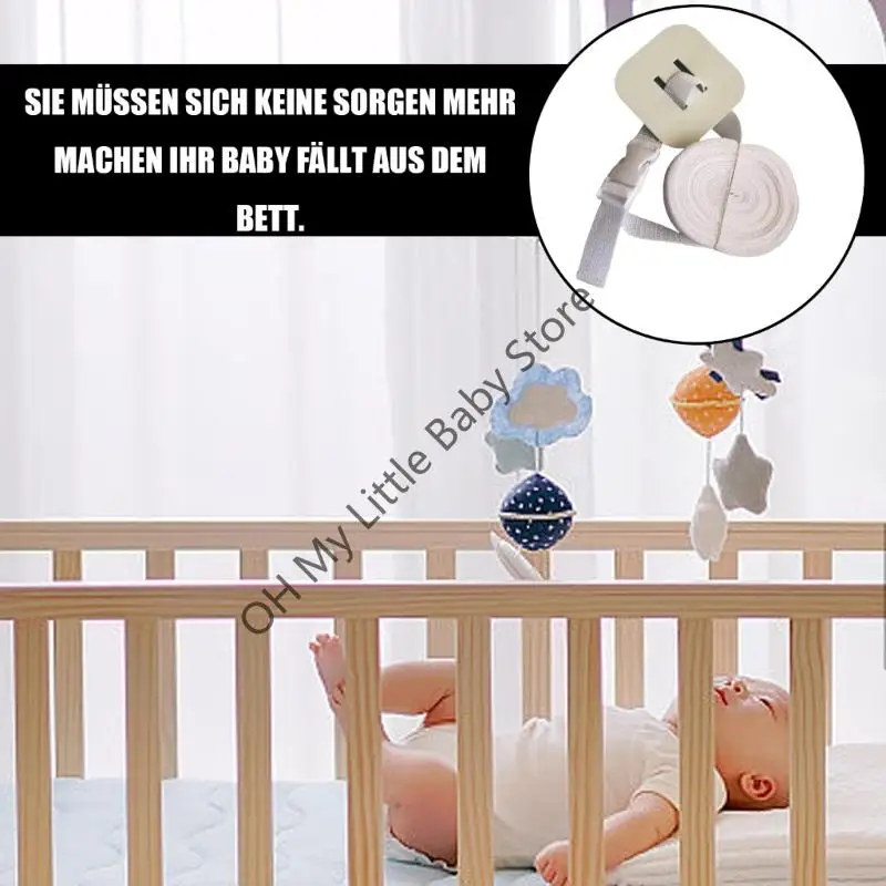 قفل حماية سرير الأطفال M76C نونسليب، حامل حاجز السرير القابل للتعديل، آمن لسلامة الطفل بدون أداة #4